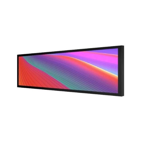 Stretched Bar LCD Digital Display for Restaurants-video
