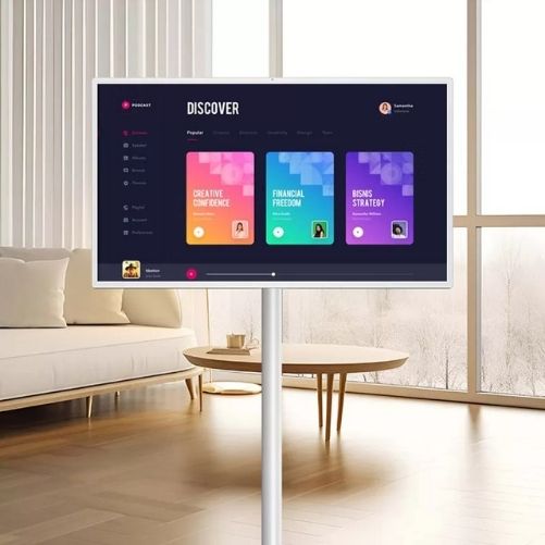 32-Inch Portable Touch Screen Monitor for Retail Advertising-video