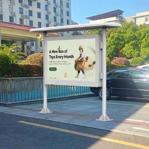 Bus Stop Digital Signage for Transportation-video