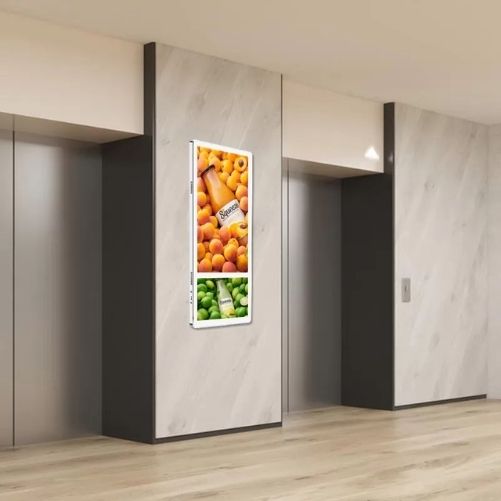 Ultra-thin Elevator Advertising Screen for Office Buildings-video