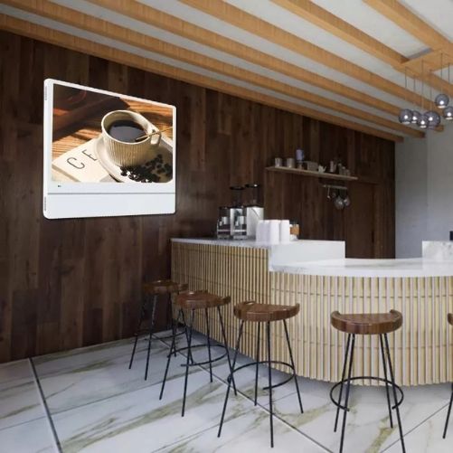 Elevator LCD Digital Display Advertising LCD Signage with Touchscreen-video